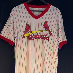 Vintage St. Louis Cardinals Pinstripe Baseball Jersey – Oversized Medium